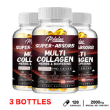 Multi Collagen Capsules - for Skin, Hair, Nails & Bone Health, Supports Joint, Digestive and Immune System Health