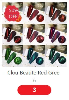 Clou Beaute Gel Nail Polish Neon Brown Royal Blue Red Green Pastal Nude Nail Art Varnishes Gel Lacquer HEMA/TPO FREE UV Gel Nail