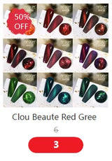 Clou Beaute Gel Nail Polish Neon Brown Royal Blue Red Green Pastal Nude Nail Art Varnishes Gel Lacquer HEMA/TPO FREE UV Gel Nail