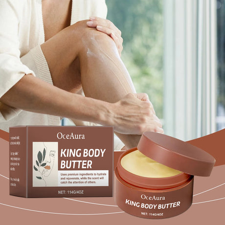 OceAura King Body Butter Body Moisturizer Winter Hydration, Moisturization,  Skincare Relieve Dryness, Softness, 4 oz