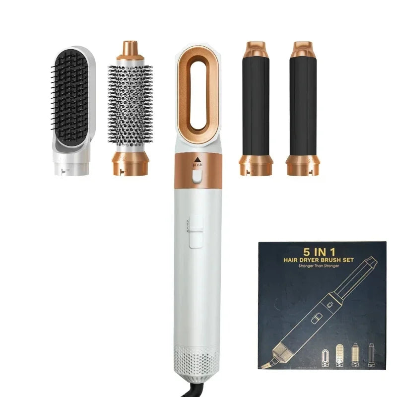 5 in 1 Hair Dryer Brush Hot Comb Set Professional Curling Iron Hair Straightener Styling Tool For Professional Hair Dryer