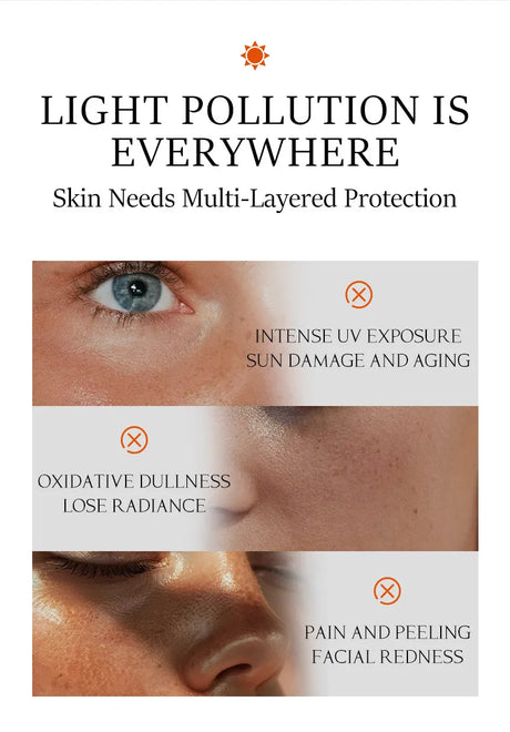 Sunscreen Lotion SPF 60+++ Long-Lasting Sun Protection Lightweight and Non-Greasy Sun Block Prevent Sunburn Face Body Skin Care