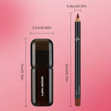 Gradient Lips Set, Lip Liner + Glass Lip Gloss, Mirror Shine Finish, Smooth Blend, Nude Shades, Long-Lasting