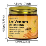 YUITIKUE Bee Venom Moisturizing Cream 60g - For Extremely Dry & Cracked Skin, Repairs Hands, Feet, Elbows & Knees, SPA-like Care
