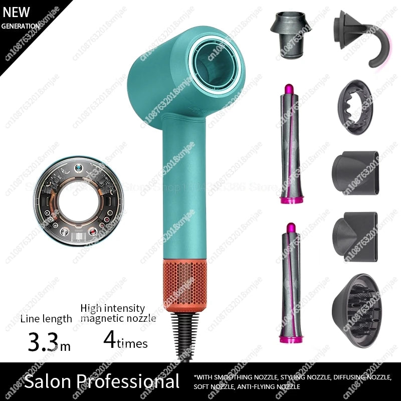 Professinal Leafless For Dyson Hair Dryer Negative Ion Quick Dry Home Powerful Hair Constant Flyaway Attachment Anion Electric