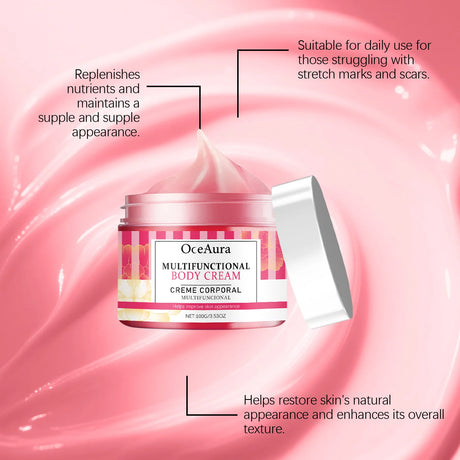 Pregnancy Belly Stretch Mark Cream for Elasticity Caffeine & Arnica Body Moisturizer Soothing Itchy Dry Skin Care for Moms to Be