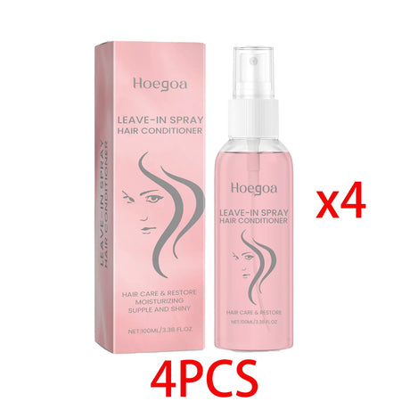 Leave-In Hair Conditioner Care Spray Wash Free Gentle Nourishing Scalp Anti Frizz Split Ends Daily Moisturizing Hair Spray 100ml