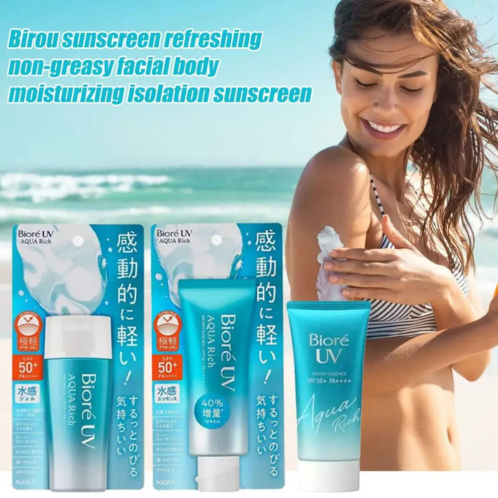 Japan Biore Spf50+ Facial Sunscreen Protector UV Sun Sunblock Cream Korean Moisturizing Protector Whitening Moisturizer Care