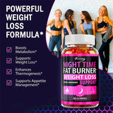 Nighttime Metabolism Gummies - Tone Up Capsules for Bloating & Metabolism, Appetite Suppressant