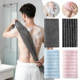 1PC Japanese Exfoliating Washcloth Nylon Back Scrubber Body Scrubber Shower Sponge Bath Towel Brush Deep Cleansing Accessories