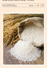 BIOAQUA White Rice Raw Pulp Facial Soap Face Wash Foam Facial Cleanser Moisturizing Whitening Body Bathing Handmade Soap