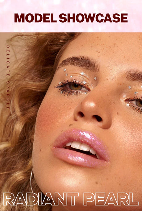 Qibest 8 Colors Moisturizing Diamond Shimmer Glitter Lip Gloss Makeup Sparkling Glitter Liquid Lipstick Pearl Lipgloss Tint