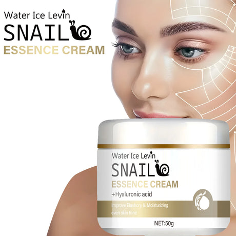 Snail Mucus Moisturizing Cream - Day and Night Cream, Containing Niacinamide, Hyaluronic Acid, and Vitamin E, Suitable for All Skin Types - Firming, Lifting, and Smoothing Skin Care, Suitable for Winter and Autumn Use