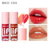 6pcs/set Small bottle Hydrating Jelly Lip Oil long-lasting Moisturizing  smooth shimmering Lip Hydrating Liquid