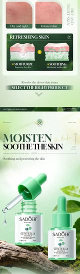Asiatic Centella Face Serum Reduce Facial Redness Lifting Firming Faded Wrinkles Whitening Facial Essence Skin Care Product