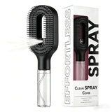 Hairbrush Sprayer Brush 2 in 1 Multi-functional Spray Bottle Comb with Water Spray Detangling Styling Salon Fluffy Modeling Comb