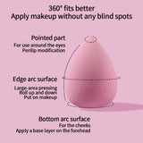100/50/30/25/20/12PCS XL Super Affordable Large Soft Makeup Sponge Beauty Egg Set, No Powder Sticking Portable Makeup Tool