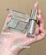 HYNTOOR Goth Lip Gloss Mirror Moist Nude Grey Black Silvery Fine Flash Low Saturation Lip Glaze Lasting Halloween Lip Makeup