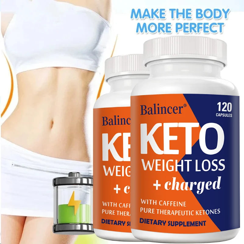 Keto Capsules, Appetite Suppressant, Support Daily Metabolism, Body Management, Detox, Energy & Immune System Wellness