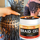 Styling Braiding Gel Wax Carbomer Long Lasting Strong Hold Pomade Anti-Frizz Smooth Hair Finishing Shaping Hair Edge Control