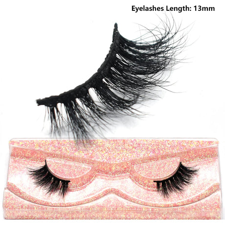 Half Lashes Mink Eyelashes Fluffy Soft False Eyelashes Wispy Cross Mink Eye Lashes Natural Short Mink Eyelash Extension Makeup