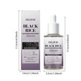 Black & White Rice Exfoliating Serum Set BHA Niacinamide Pore Minimizing & Brightening Blackhead Whitehead Remover Skincare Set