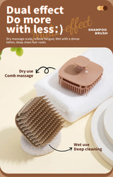 1pcs Silicone Shampoo Brush Head Scalp Massage Comb Hair Washing Comb Body Massage Shower Brush Salon Hairdressing Tool