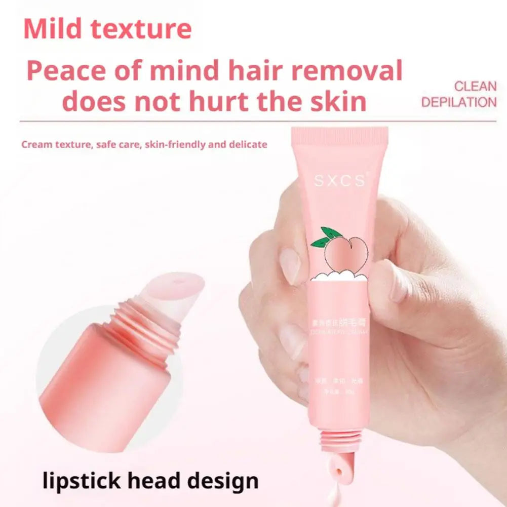 Honey peach Hair removal cream  Hair Growth Inhibitor Gentle Fast Painless Hair removal for Arm Armpit Legs Intimate Areas