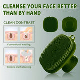Face Scrubber, Silicone Face Scrubber For Men Facial Cleansing Brush Silicone Face Wash Brush Manual Waterproof Cleansing Skin Care Face Brushes For Exfoliating