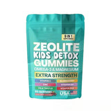 Zeolite Gummies 9-in-1 with Zeolite Omega-3 Magnesium Elderberry Vitamin C Milk Thistle Vitamin D3 Zinc B12 60 Gummies