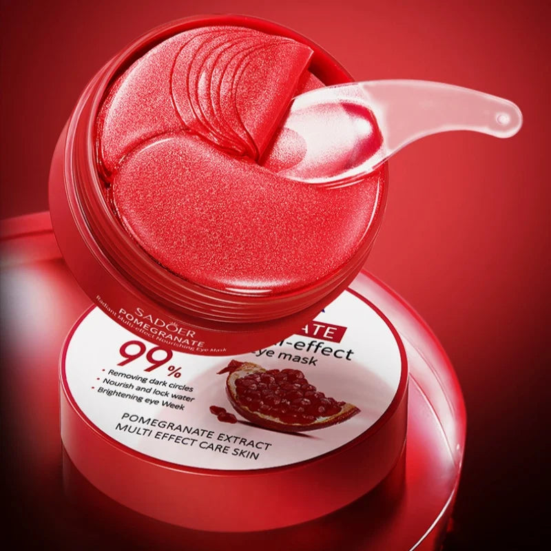 Red Pomegranate Eye Mask, a Multi-Effect Care Product with Moisturizing and Nourishing Properties, Can Effectively Improve Dark Circles Around the Eyes, Reduce Dry Lines and Fine Lines on the Skin Around the Eyes, and Make th