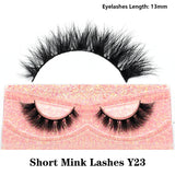 Half Lashes Mink Eyelashes Fluffy Soft False Eyelashes Wispy Cross Mink Eye Lashes Natural Short Mink Eyelash Extension Makeup