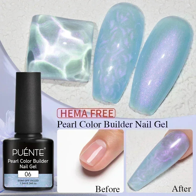 PUENTE 7.5ML Nude Shade Moonlight Cat Magnetic Gel Nail Polish Ultra-Bright Cat Eye Soak Off UV Semi-Permanent Varnish Manicure