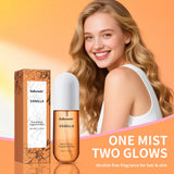 Vanilla & Rose Fragrance Mist Perfume Long Lasting Refreshing Portable Body Spray Gentle Natural Aroma for Women Daily Dating Tr