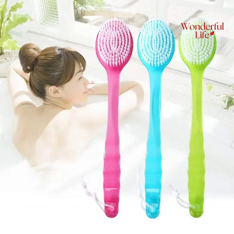 1/2Pcs Body Brush Back Showerhes Bathroom Brush Long Handle Soft Bath With Handle Exfoliating Scrub Skin Massager Exfoliation