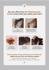 PURC Repair Damaged Hair Treatment  Morocco Argan Oil Amino Acid Keratin Smoothing Sulfate-Free Shampoo Conditioner Set Hair Car