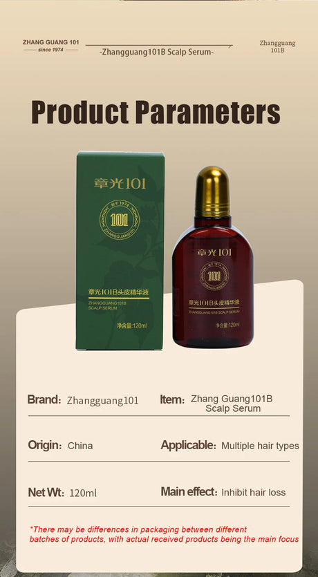 Zhang Guang 101B/101M Anti Hair Loss Shedding Proof Tonic 120ml – Herbal Treatment Essence, Controls Oil, 100% Authentic
