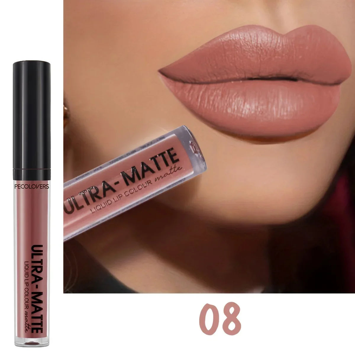 1PC 12-color Matte Lip Gloss, Velvet Sexy Liquid Lipstick, Long-lasting, Waterproof, Lip Makeup