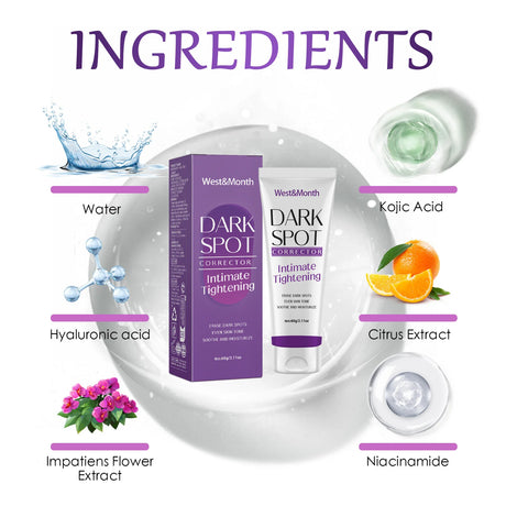 Body Whitening Lotion Dark Spot Remover For Underarms Knees Elbows Melanin Bleaching Lightening Skin Moisturizing Cream 60g