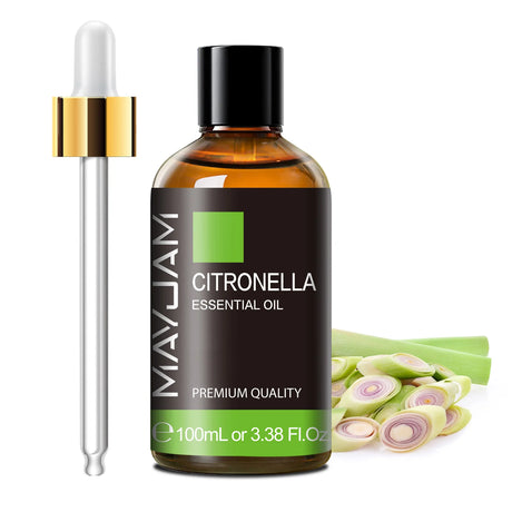 Mayjam Essential Oil 100ml Citronella Cinnamon Cedarwood Vetiver Cajeput Fennel Sage Aromatherapy Oil for Diffuser Humidifier