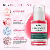Pink Spicule Pore Tightening Anti-Aging Serum,ull Hydrating Protecting Skin Bright Revitalizing Unisex Essence