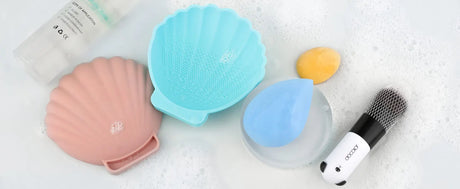 Docolor SHELL Silicone Brush Cleaner Make Up Washing Brush Gel Cleaning Mat Foundation Makeup Brush Cleaner Pad Scrubbe Board