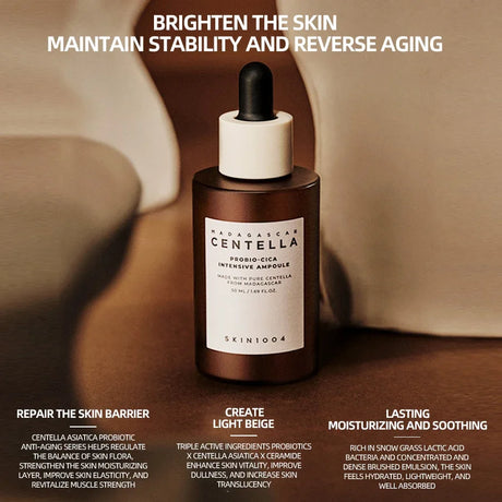 Centella Ampoule Essence Facial Moisturizing Brightening Acne Skin Care Korean Skincare
