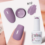 Clou Beaute Grey Color Nail Gel Polish Full Coverage Nail Polish Dark Red Gel Lacquer Varnish Vernis Semi Permanent Nail Art