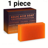 100g Turmeric Kojic Acid Bath Soap Glutathione Collagen Hyaluronic Acid Handmade Cleansing Soap for Hand Face and Body