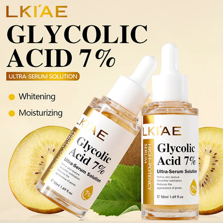 LKIAE Lightening Face Serum, Reduce Dark Spots Essence, With Centella Asiatica Extract, Fruit Acids, Niacinamide, 50ml/1.69 oz