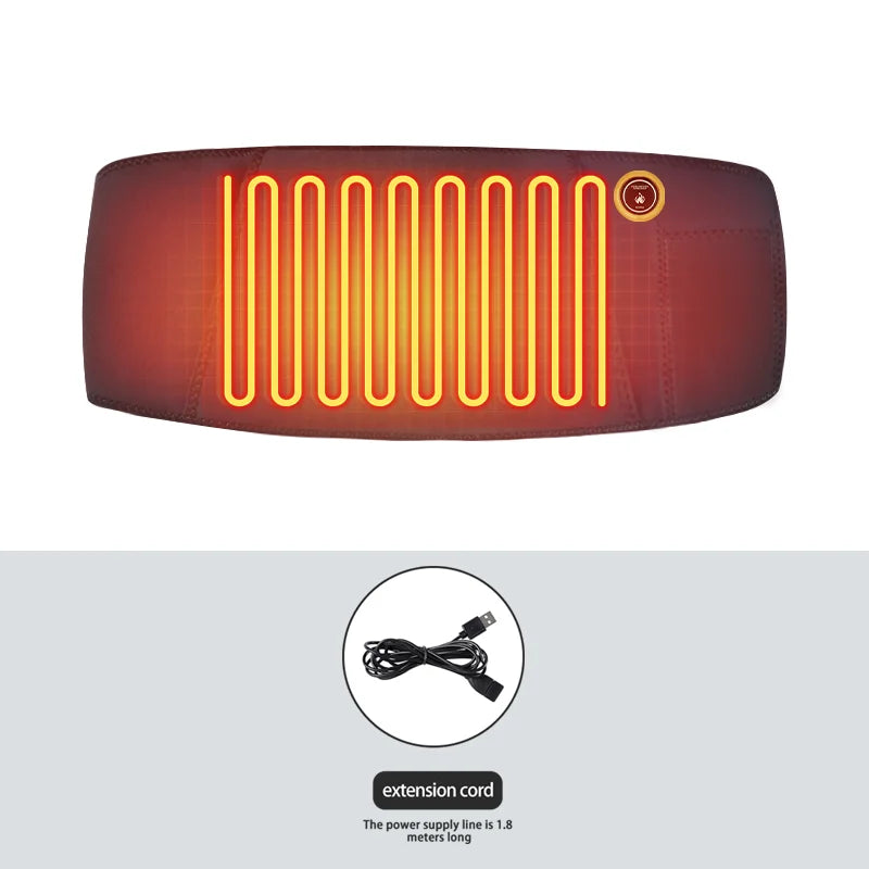 Carbon Fiber Heating Uterine Protector Relieves Menstrual Cold Uterus Pain Uterine Warmth Belt Essential Women Ideal Female Gift