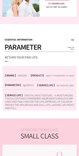 3/5/10/20/30pcs Pink Moisturizing Lips Mask Nourishing Hydrating Crystal Collagen Gel Lip Patches Lip Plumper Sexy Lip Skin Care