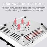 Nail Dust Collector Manicure Machine Tools Strong Power Nail Vacuum Cleaner With Remove Filter Nail Extractor Fan Nail Art Tool