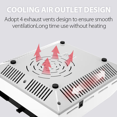 Nail Dust Collector Manicure Machine Tools Strong Power Nail Vacuum Cleaner With Remove Filter Nail Extractor Fan Nail Art Tool